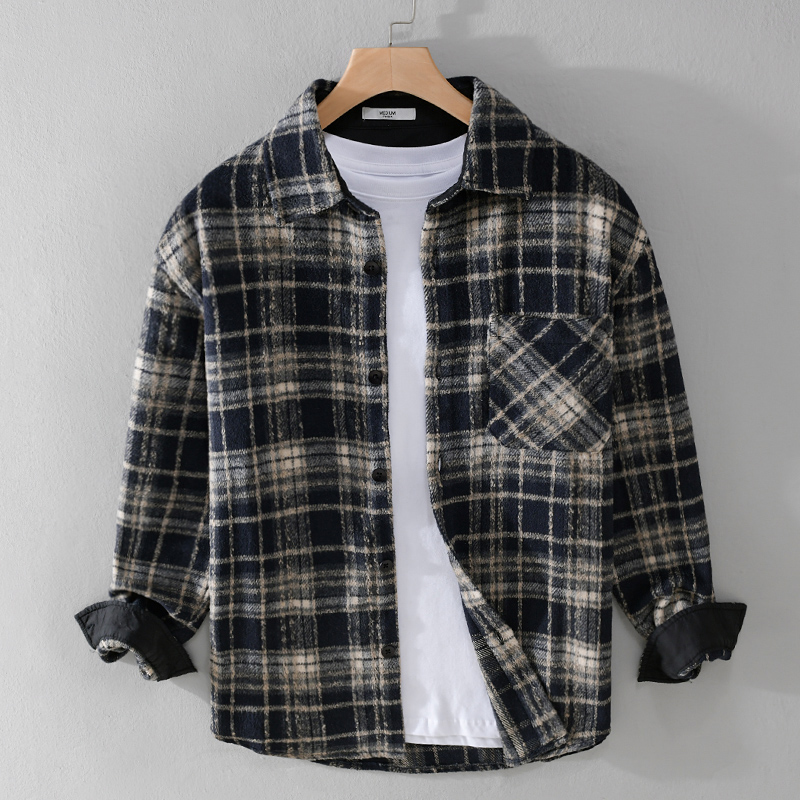 Flannel Shirt Lined - Nowa stylowa koszula w kratę męska